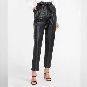 High waisted Express faux leather pants